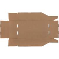 Boîtes profondes en carton ondul&eacute;, 9-3/4" la x 17-1/4" p x 4-1/2" h, Beige Groupe Generik