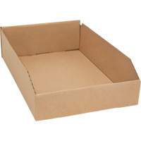 Boîtes profondes en carton ondul&eacute;, 11-3/4" la x 17-1/4" p x 4-1/2" h, Beige Groupe Generik