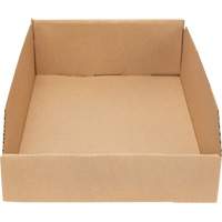 Boîtes profondes en carton ondul&eacute;, 11-3/4" la x 17-1/4" p x 4-1/2" h, Beige Groupe Generik