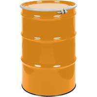Steel Drums, 55 US gal (45 imp. gal.), Unlined, Orange, Open Top, UN1A2/Y1.5/150, 16 Gauge Groupe Generik