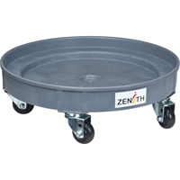 Socle roulant pour baril de confinement des fuites, 24,25" dia. X 7,625" h, Cap. de d&eacute;versement 1,5 gal. US Groupe Generik