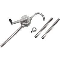 Pompe rotative pour baril, Acier inoxydable, Pour capacit&eacute; 55 gal., 12 oz/course Groupe Generik