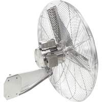 Stainless Steel Food Service Washdown Air Circulating Fans, Industrial, 1 Speed, 20" Diameter Groupe Generik