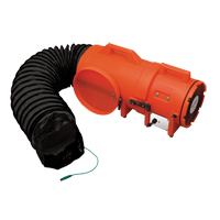 8" Plastic COM-PAX-IAL Blowers, 1/3 HP, 900 CFM, Explosion Proof Groupe Generik