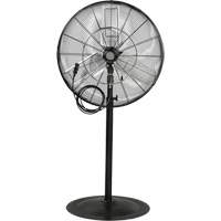 Ventilateur oscillant sur socle avec vaporisation &agrave; moteur &eacute;tanche &agrave; l'eau, Robuste, 3 Vitesses, Diam&egrave;tre de 30" Groupe Generik