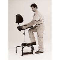 Industrial Stool, Stationary, Adjustable Height, 250 lbs. Capacity Groupe Generik