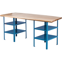 &eacute;tabli sur pi&eacute;destal extra robuste, Cap 2500 lb, 120" la x 30" p, 34" h Groupe Generik