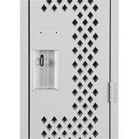Casiers Clean Line, 12" x 15" x 72", Acier, Gris, Rivet (assembl&eacute;), Perfor&eacute; Groupe Generik