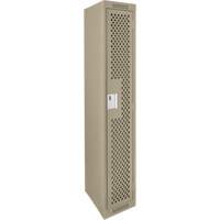 Casiers Clean Line, 12" x 12" x 72", Acier, Beige, Rivet (assembl&eacute;), Perfor&eacute; Groupe Generik