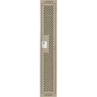 Casiers Clean Line, 12" x 12" x 72", Acier, Beige, Rivet (assembl&eacute;), Perfor&eacute; Groupe Generik