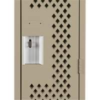 Casiers Clean Line, 12" x 12" x 72", Acier, Beige, Rivet (assembl&eacute;), Perfor&eacute; Groupe Generik