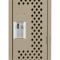 Casiers Clean Line, Bloc de 2, 24" x 12" x 72", Acier, Beige, Rivet (assembl&eacute;), Perfor&eacute; Groupe Generik