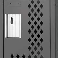 Casiers Clean Line, 12" x 15" x 82", Acier, Charbon, Rivet (assembl&eacute;), Perfor&eacute; Groupe Generik