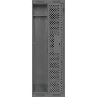 Casiers Clean Line, Bloc de 2, 24" x 12" x 72", Acier, Charbon, Rivet (assembl&eacute;), Perfor&eacute; Groupe Generik