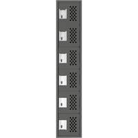 Petit casier perfor&eacute; Clean-Line, 6 niveaux, 15" x 72" x 12", Acier Groupe Generik