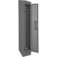 Casiers Clean Line, 12" x 15" x 82", Acier, Charbon, Rivet (assembl&eacute;), Perfor&eacute; Groupe Generik