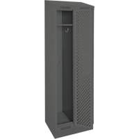 Casiers Clean Line, Bloc de 2, 24" x 15" x 82", Acier, Charbon, Rivet (assembl&eacute;), Perfor&eacute; Groupe Generik