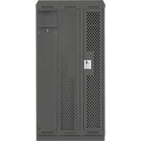 Casiers Clean Line, Bloc de 3, 36" x 15" x 82", Acier, Charbon, Rivet (assembl&eacute;), Perfor&eacute; Groupe Generik