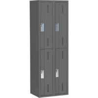 Casiers robustes Concorde, 2 niveaux, Bloc de 2, 24" x 18" x 72", Acier, Charbon, Soud&eacute; (assembl&eacute;) Groupe Generik