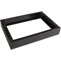 All-Welded Concorde - Heavy-Duty Lockers Recessed Base, 2 Banks, 4" H x 24" W x 17" D, Black, Steel Groupe Generik