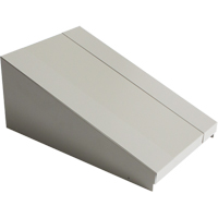 Dessus inclin&eacute; pour casiers robustes enti&egrave;rement soud&eacute; Concorde, Bloc de 1, 18" p x 12" la x 6" ha, Gris, Acier Groupe Generik