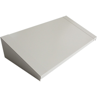 All-Welded Concorde - Heavy-Duty Lockers Sloping Top, 3 Bank, 18" D x 36" W x 6" H, Grey, Steel Groupe Generik