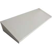 All-Welded Concorde - Heavy-Duty Lockers Sloping Top, 4 Bank, 18" D x 48" W x 6" H, Grey, Steel Groupe Generik