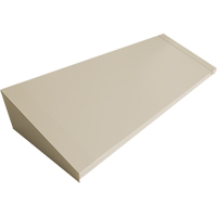 All-Welded Concorde - Heavy-Duty Lockers Sloping Top, 4 Bank, 18" D x 48" W x 6" H, Beige, Steel Groupe Generik