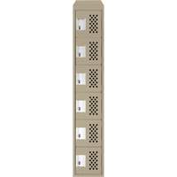 Petits casiers &eacute;conomiques assembl&eacute;s et perfor&eacute;s Clean Line, 6 niveaux, 18" x 72" x 12", Acier Groupe Generik