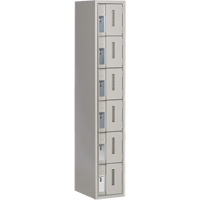 Casiers robustes Concorde, 6 niveaux, 12" x 18" x 72", Acier, Gris, Soud&eacute; (assembl&eacute;) Groupe Generik