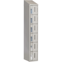 Casiers robustes Concorde, 6 niveaux, 12" x 18" x 78", Acier, Gris, Soud&eacute; (assembl&eacute;) Groupe Generik