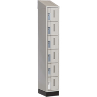 Casiers robustes Concorde, 6 niveaux, 12" x 18" x 82", Acier, Gris, Soud&eacute; (assembl&eacute;) Groupe Generik