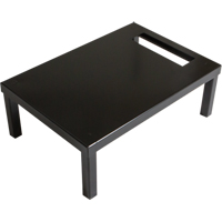 Base autoportante pour casiers robustes enti&egrave;rement soud&eacute;e Concorde, 4 Blocs, 6" lo x 48" la x 18" p, Noir, Acier Groupe Generik