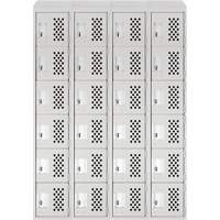 Casiers &eacute;conomiques perfor&eacute;s et assembl&eacute;s Clean Line, 6 niveaux, Bloc de 4, 18" x 72" x 12", Acier Groupe Generik