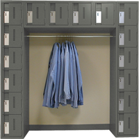 Arches de casiers robustes Concorde, 16 niveaux, Bloc de 3, 18" x 72" x 72", Acier Groupe Generik