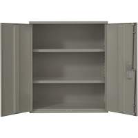 Armoire de rangement Lo-Boy, Acier, 2 Tablettes, 40" h x 36" la x 18" P, Gris Groupe Generik