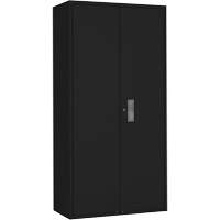 Armoire garde-robe, Acier, 36" la x 18" p x 72" h, Noir Groupe Generik
