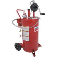 25-Gallon Steel Fuel Caddy with 2-Way Rotary Pump & Filter Groupe Generik