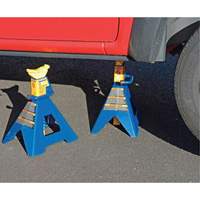 Jack Stand, Locking Handle/Ratchet, 6 tons Capacity, 25-1/4" H Groupe Generik