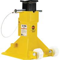 EZ-Wheel Jack Stand, Locking Pin, 22 Tons Capacity, 13-1/2" - 20" H Groupe Generik