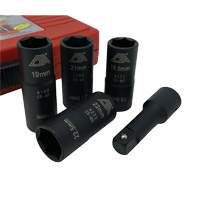 Flip Socket Kit, 5 Pieces, 1/2" Drive Size Groupe Generik