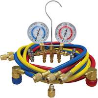 Automotive Manifold Gauge Set with Economy Couplers & Tank Adapter Groupe Generik