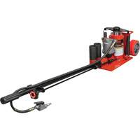 Low Height Floor Jack, 20 Ton(s) Capacity, 8-5/8" Lowered, 22-3/4" Raised, Air Hydraulic Groupe Generik