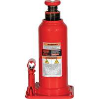 Professional Hydraulic Bottle Jack with Gauge Hole, 22 Ton(s), 20-49/250" Raised Height Groupe Generik