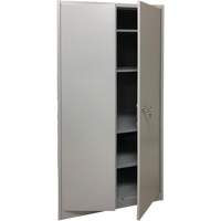 Armoire de rangement, Acier, 4 Tablettes, 78" h x 36" la x 24" P, Gris Groupe Generik
