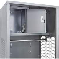 Casier pour &eacute;quipement, Acier, 24" la x 24" p x 72" h, Gris Groupe Generik