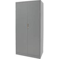 Hi-Boy Storage Cabinet, Steel, 4 Shelves, 72" H x 36" W x 18" D, Grey Groupe Generik