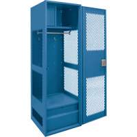 Casier pour &eacute;quipement avec porte, Acier, 24" la x 18" p x 72" h, Bleu fonc&eacute; Groupe Generik