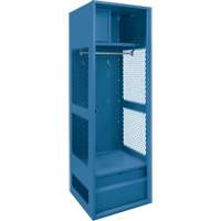 Casier pour &eacute;quipement, Acier, 24" la x 18" p x 72" h, Bleu fonc&eacute; Groupe Generik
