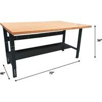 &eacute;tabli modulaire industriel, Cap 1000 lb, 72" la x 48" p Groupe Generik